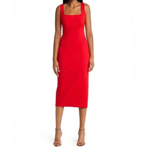 Elliatt Red Midi Dress